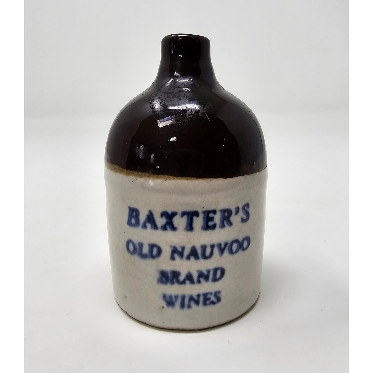 Vintage Old Nauvoo Brand Wines Advertising Jug